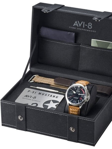 AVI-8 24-Jewel Automatic Bottisham Limited Edition P-51 Mustang #AV-4069-01