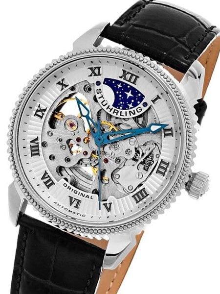 Stuhrling 40mm Special Reserve Automatic Watch with AM-PM Sub-Dial #835.01