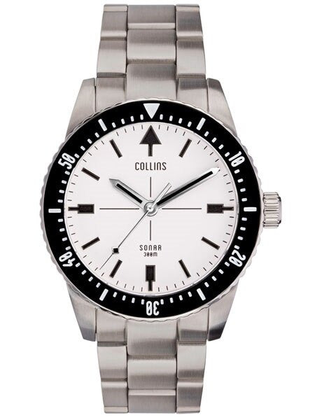Collins SONAR Swiss Automatic, 300-M Dive Watch with 39.5mm Case and a Sapphire Crystal #CWC02