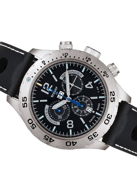 Traser Swiss Made Elegance Chronograph Watch with 46mm SS Case #105036
