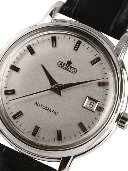 Aristo 4H101S Classic Silver AristoCrat Swiss ETA Automatic Dress Watch