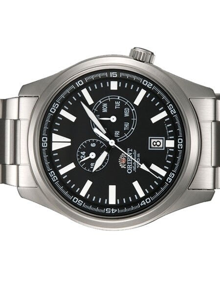 Orient 21-Jewel Automatic Field Watch with 24-Hour Sub-Dial #ET0N001B