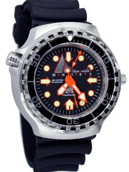 Tauchmeister T0249 GMT XL 1000m Dive Watch with Helium Release Valve