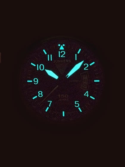 Junkers 150 Years Hugo Junkers Anniversary Automatic Watch with Open Date #6664-2