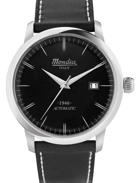 Mondia 1946 Heritage Automatic Watch with Black Dial #MI773SS-03BK-CP