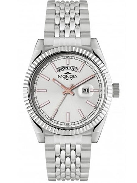 Mondia Madison Quartz Dress Watch with Silver Dial #MI756SS-07SL-BM