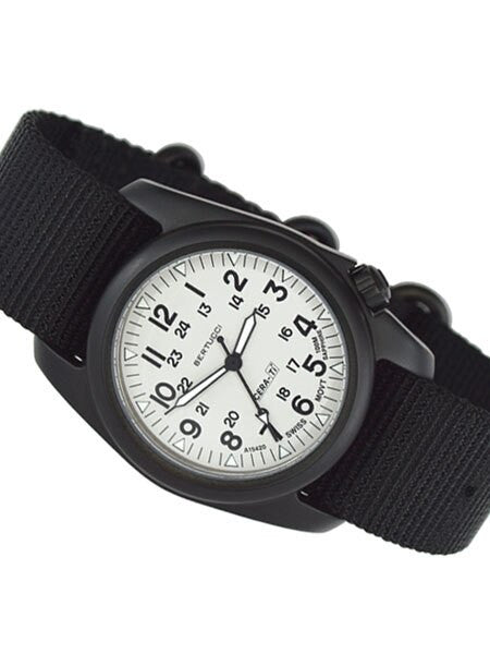 Bertucci A-2CT Cera-Tiâ¢ Ceramic Coated Titanium Field Watch with Swiss Quartz Movement #12134