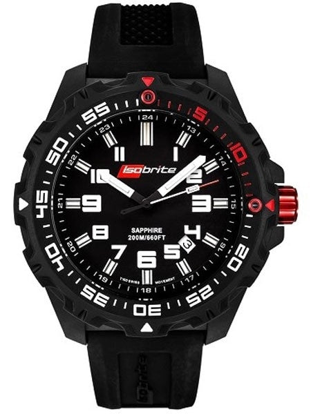 Armourlite Isobrite Black Dial Watch with T-100 Tritium Illumination and Sapphire Crystal #ISO100