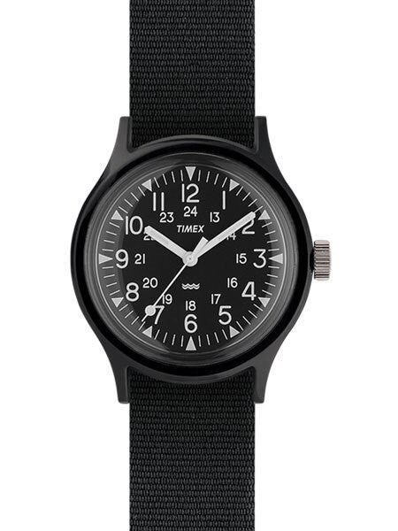 Timex 36mm MK1 Resin Quartz Watch with Black Dial and Nylon Strap #TW2R13800VQ