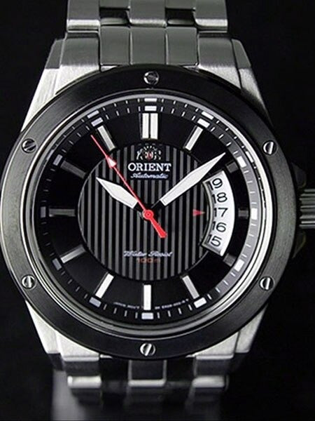 Orient Advancer Automatic Sport Watch with a Black Dial and Open Date Window  #ER28004B