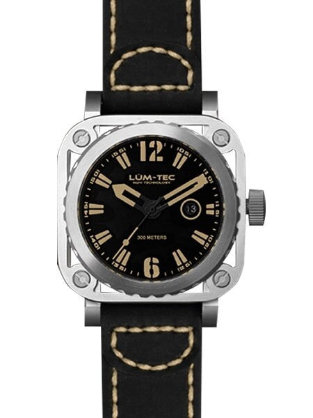 Lum-Tec G1 Watch with Sapphire Crystal and Skeletal Case Design #G1-Vintage