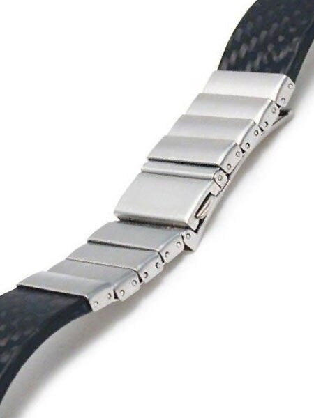 Vollmer Carbon Fiber and Stainless Steel Watch Bracelet #11000H7 (20mm)