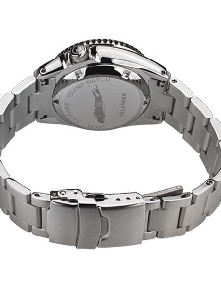 Islander 38mm Automatic Dive Watch with Solid-Link Bracelet, AR Sapphire Crystal, and Luminous Sapphire Bezel Insert #ISL-24