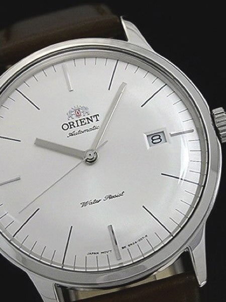 Orient V3 Automatic Dress Watch with White Dial, Applied Silver Hour Markers #ER2400MW