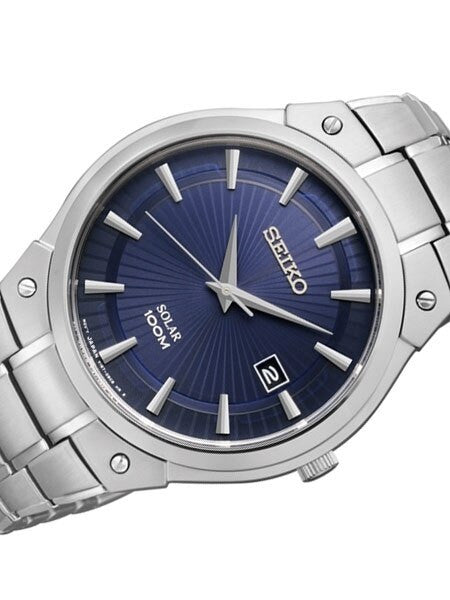 Seiko Core Series Solar Watch with 41mm Stainless Steel Case and Bracelet #SNE323