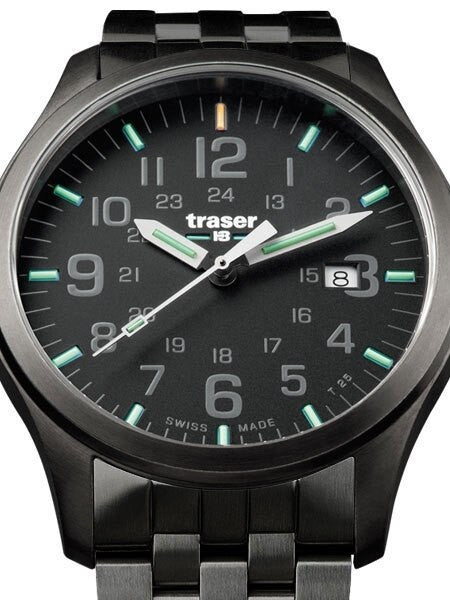 Traser Officer Pro Gun Metal PVD Case Watch with an Anti-Reflective Sapphire Crystal #107868
