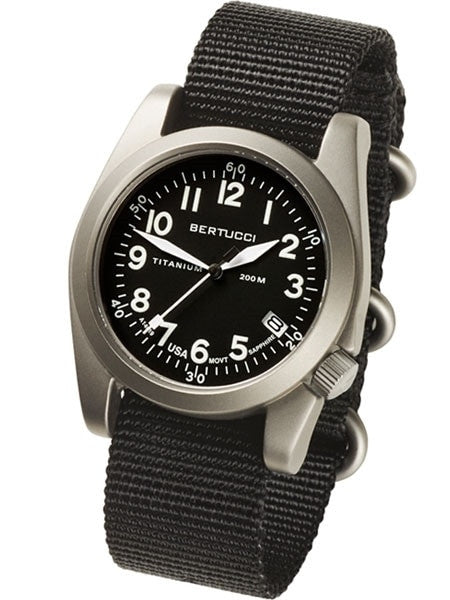 Bertucci  A-11T Americana Titanium Watch with Black Nylon Strap #13330