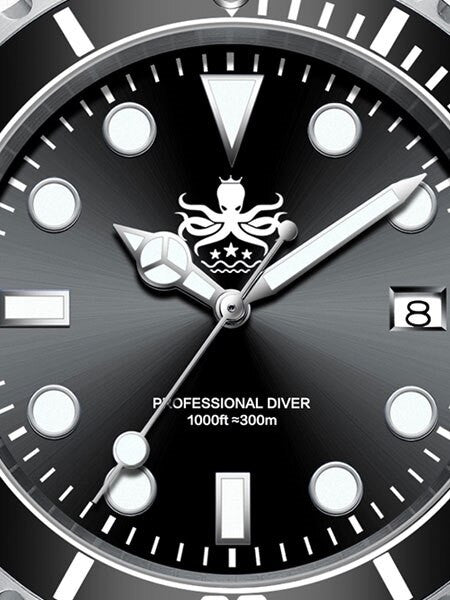 PHOIBOS 300-Meter Swiss Quartz Dive Watch with Sapphire Crystal #PX002C