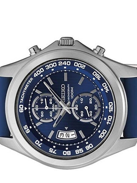 Seiko Quartz Chronograph with 60 Minute Timer and Tachymeter Scale #SNN261