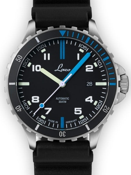 Laco Squad Atlantik 300 Meter Dive Watch with a Double-Domed AR Sapphire Crystal #862108