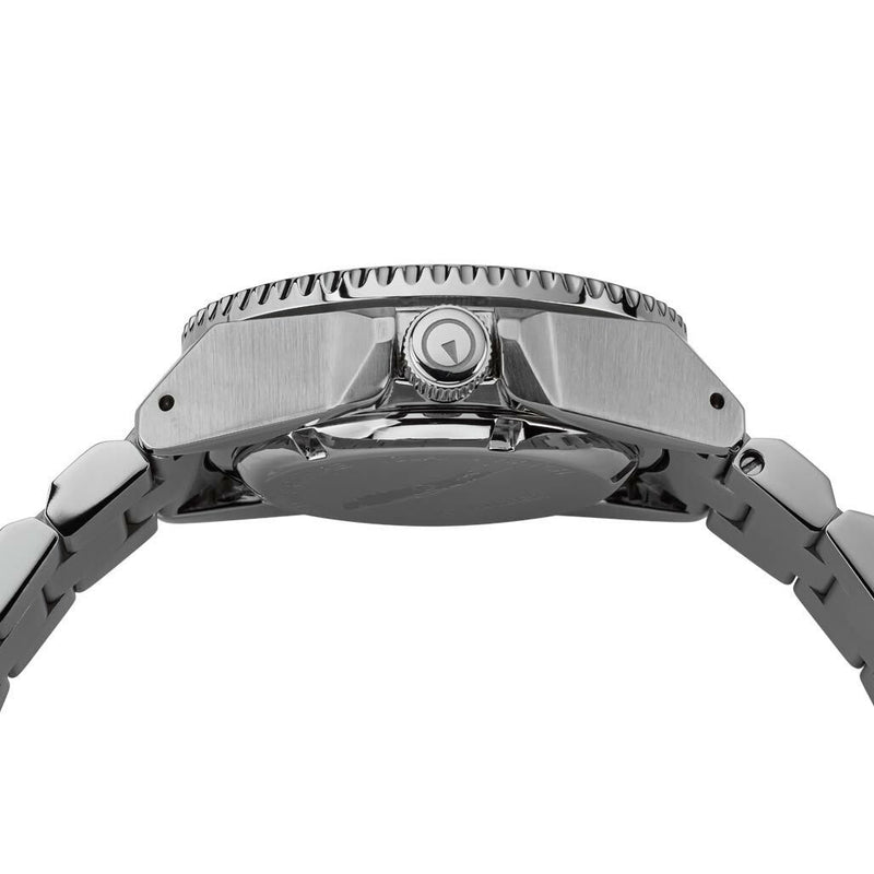 Islander Ice Blue Waffle Dial Automatic Dive Watch with AR DD Sapphire Crystal, and Luminous Ceramic Bezel Insert #ISL-67