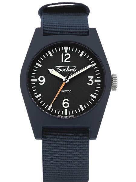 Techne Hummingbird Watch with Dyed Bead-Blasted Titanium Case #222.116