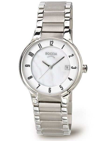 Boccia Ladies Quartz Watch with Titanium Case and Bracelet, Sapphire Crystal #3228-01