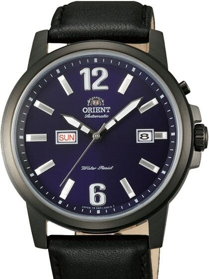 Scratch and Dent - Orient 42mm PVD Starfish Day and Date Automatic Watch with Blue Dial #EM7J002D