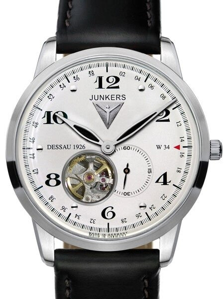 Junkers Dessau 1926 Flatline Automatic, Open-Heart Dress Watch #6360-4