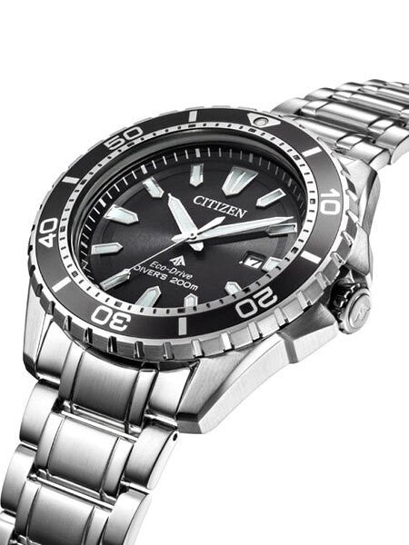 Citizen Eco-Drive Promaster Black Dial Dive Watch #BN0190-82E