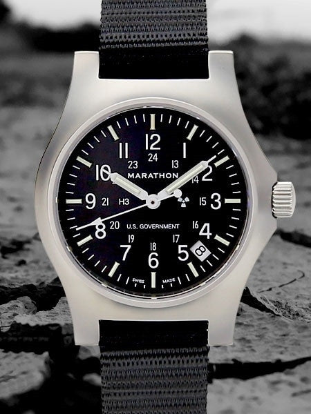 Marathon High Torque Quartz Military General Purpose SS Watch with Tritium Illumination #WW194015SS