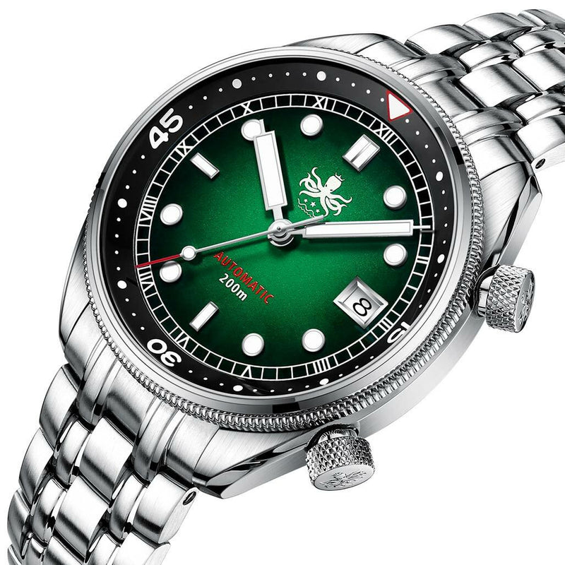 PHOIBOS Eagle Ray 200-Meter Automatic Dive Watch with Double Dome AR Sapphire Crystal #PY029A