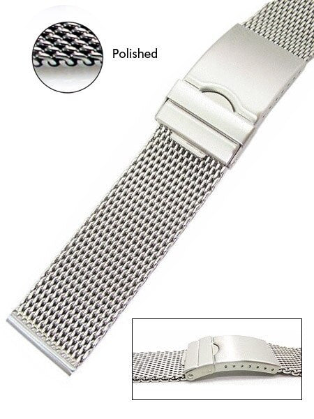 Vollmer Polished Mesh Bracelet #99462H4S (22mm)