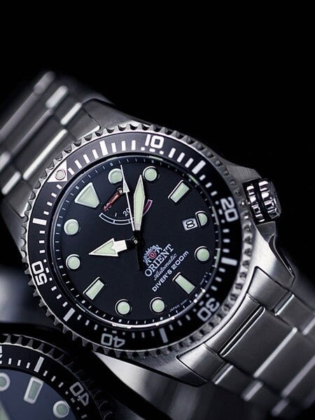 Orient Neptune Dive Watch with Power Reserve and AR Sapphire