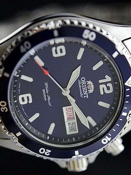 Orient Blue Automatic Dive Watch on a Bracelet #CEM65002D