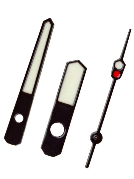 Black MM Style Luminous Watch Hands For Seiko SKX007, SNZF17, SNZH55, SNK809, etc. Watches #H13
