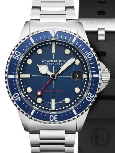 Spinnaker Blue Tesei Mille Metri 1000-Meter Swiss Automatic Dive Watch #SP-5090-22