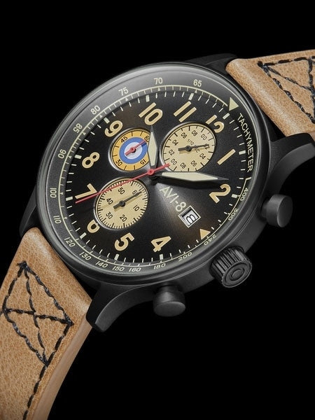 AVI-8 Hawker Hurricane Aviator Chronograph Watch #AV-4011-0KÂ 