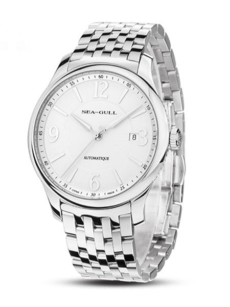 Sea-Gull 40mm Automatic Dress Watch with Bracelet and Sapphire Crystal #816.420