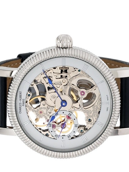 Charles Hubert Premium Collection Skeleton Mechanical Hand Wind Watch #3737-W