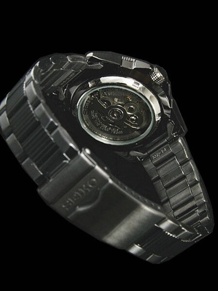 Seiko 5 Sports Automatic Black Watch with Matching Bracelet #SNZE13K1