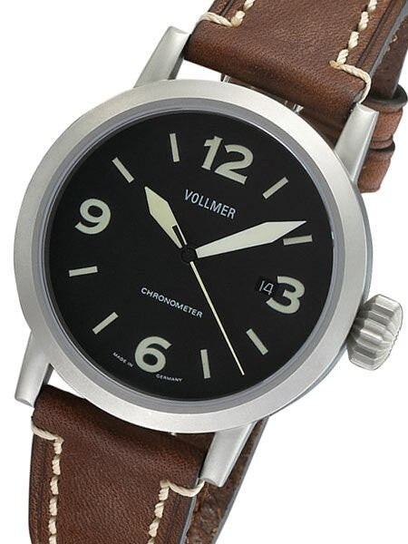 Vollmer V3 44mm Magneto Swiss COSC Certified Chronometer on a Hirsch Liberty Strap