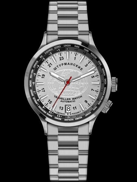 Sturmanskie Traveler 24-Hour Time Automatic Watch with World City Inner Bezel #2255286