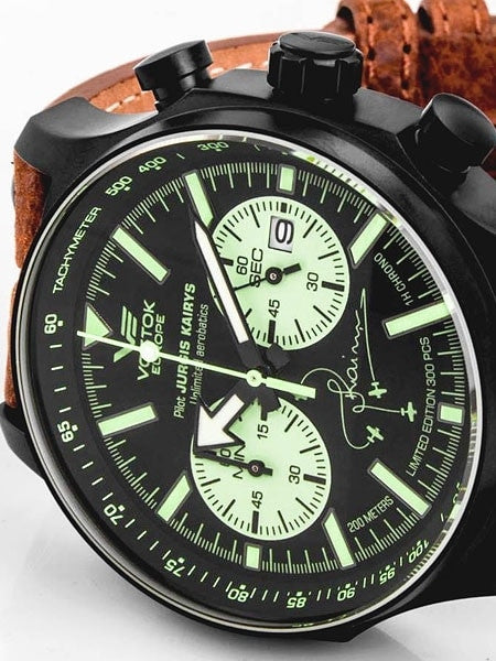 Vostok-Europe Jurgis Kairys SPECIAL EDITION Pilot Chronograph with SuperLuminova #5954341