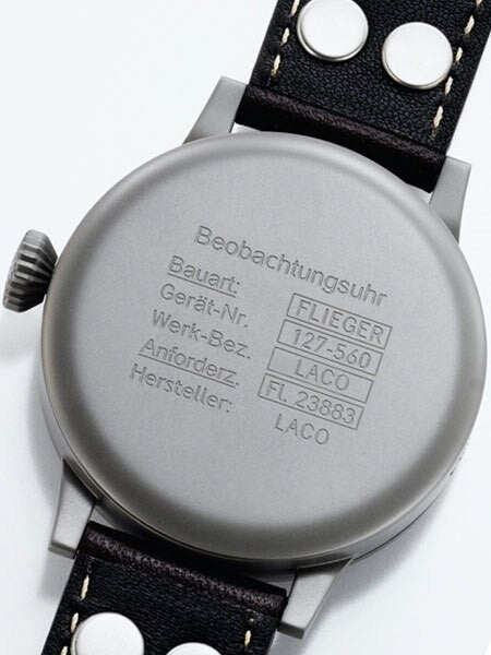 Laco Westerland 45MM Type A Dial Swiss Mechanical Pilot Watch with Sapphire Crystal #861750