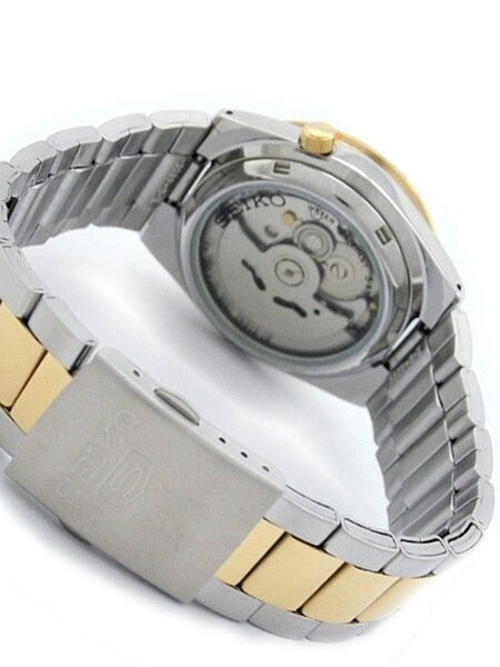 Seiko 5 Automatic Two-Tone Watch with Stainless Steel Bracelet #SNKE04K1