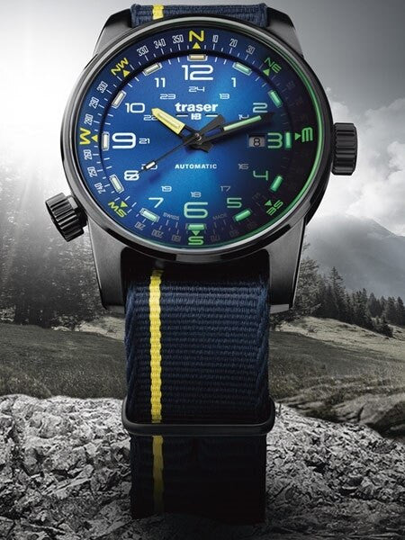 Traser P68 Pathfinder Swiss Automatic Watch with Compass, AR Sapphire Crystal #107719