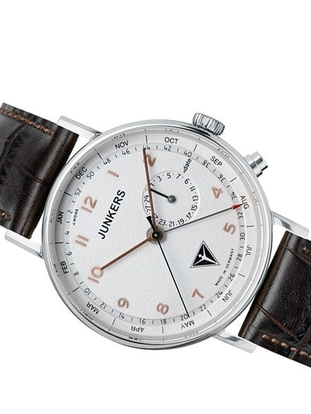 Junkers Eisvogel F13 Swiss Quartz Watch with Day, Week, Month #6734-4