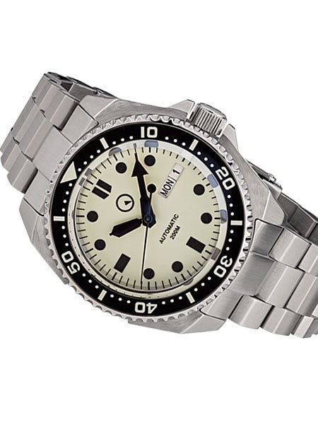 Islander Luminous Dial Automatic Dive Watch with AR Double-Dome Sapphire Crystal, and Luminous Ceramic Bezel Insert #ISL-26