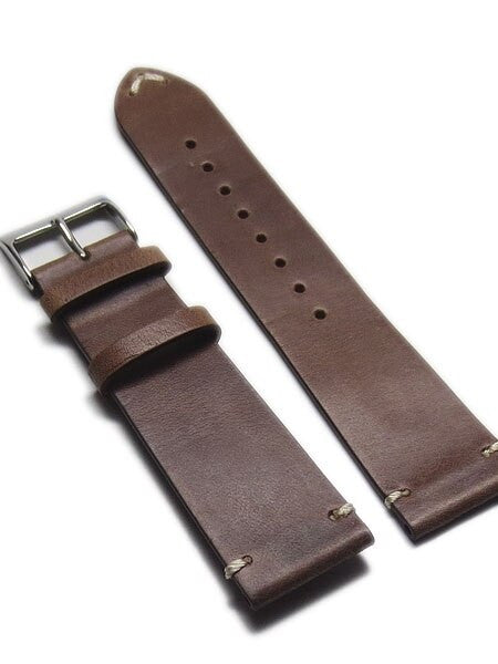 Horween Chromexcel Brown Calfskin Leather with Matching Lining and Hand-Stitching #INS-HOR81